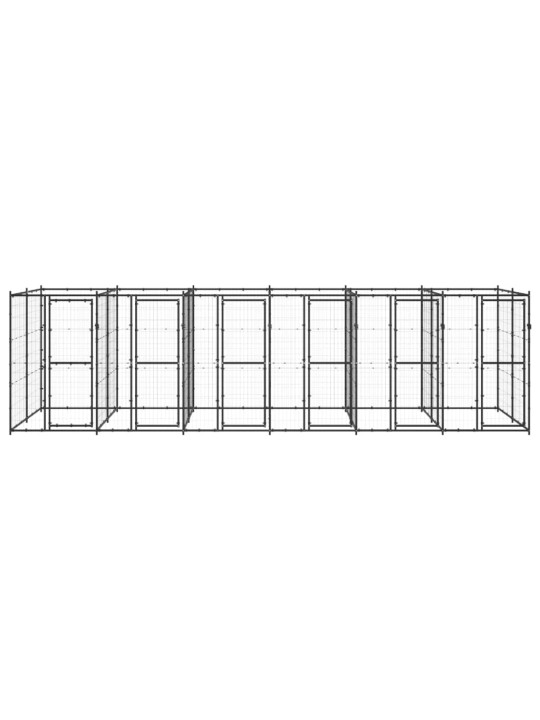 Suņu voljērs, 14,52 m², tērauds