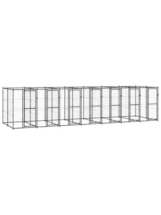 Suņu voljērs, 16,94 m², tērauds