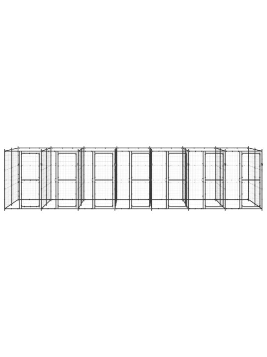 Suņu voljērs, 16,94 m², tērauds