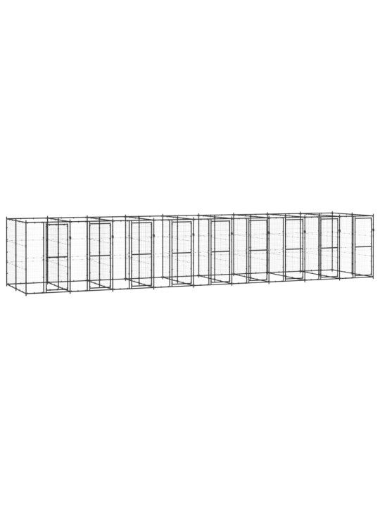 Suņu voljērs, 21,78 m², tērauds