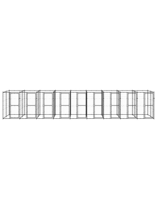 Suņu voljērs, 21,78 m², tērauds