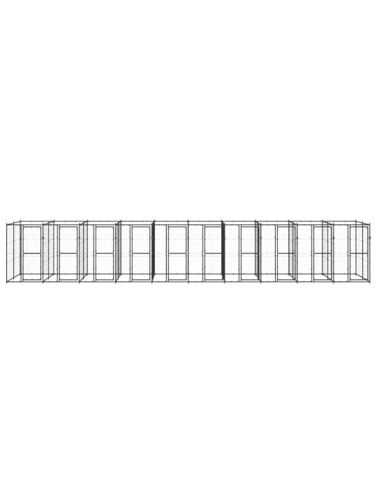 Suņu voljērs, 24,2 m², tērauds