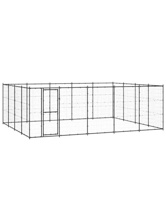 Suņu voljērs, 24,2 m², tērauds