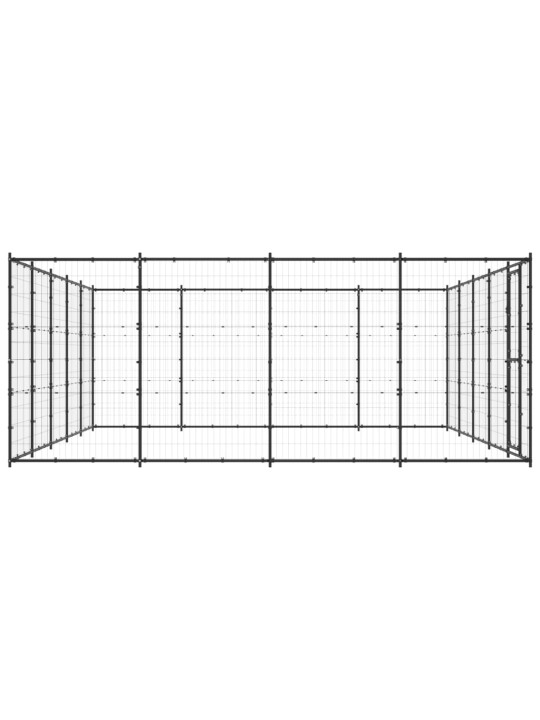 Suņu voljērs, 24,2 m², tērauds