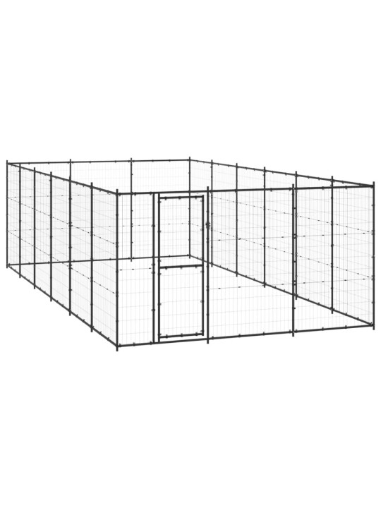 Suņu voljērs, 21,78 m², tērauds