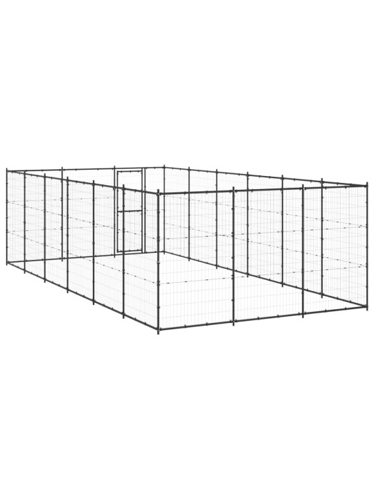 Suņu voljērs, 21,78 m², tērauds