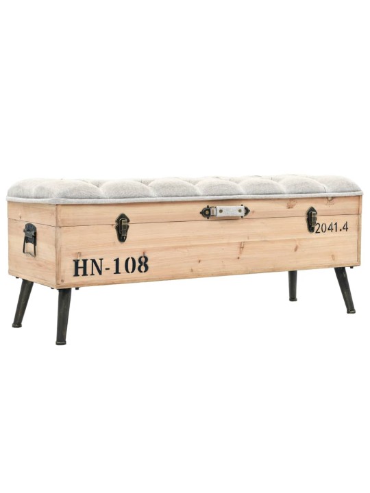 Sols ar mantu kasti, 110 cm, egles masīvkoks
