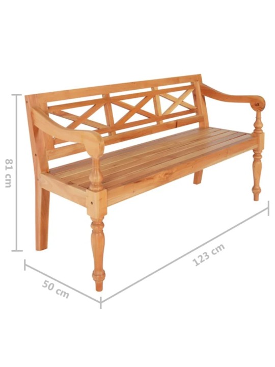 Sols, 123 cm, masīvs sarkankoks, gaiši brūns
