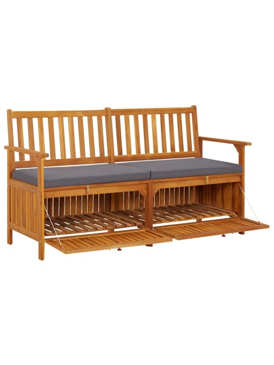 Sols ar glabāšanas nodalījumu, 148 cm, akācijas masīvkoks