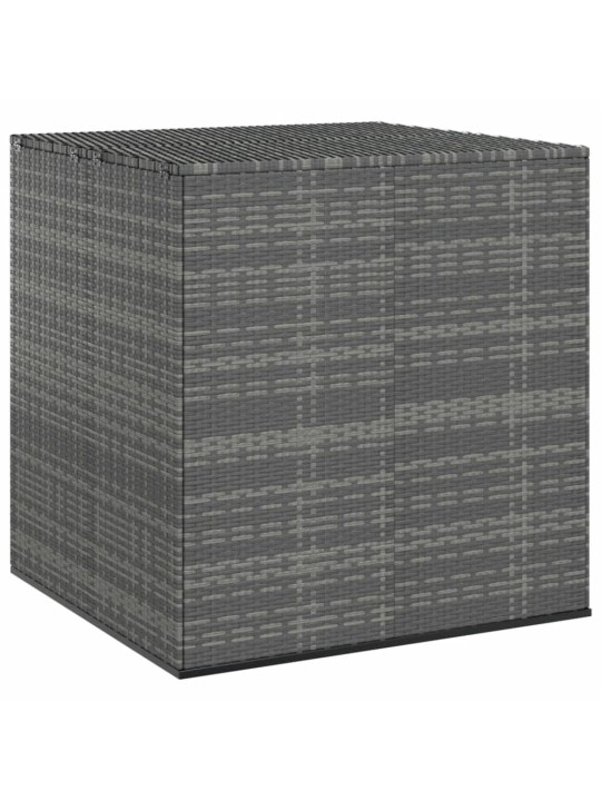 Dārza spilvenu kaste, 100x97,5x104 cm, pelēka pe rotangpalma