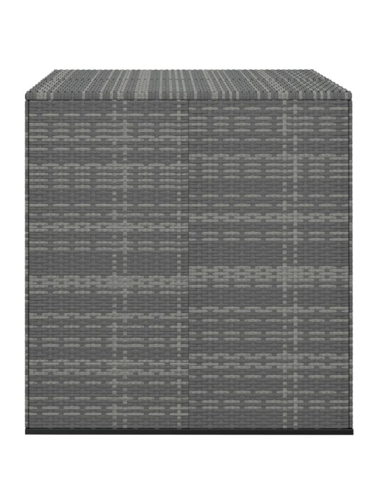 Dārza spilvenu kaste, 100x97,5x104 cm, pelēka pe rotangpalma