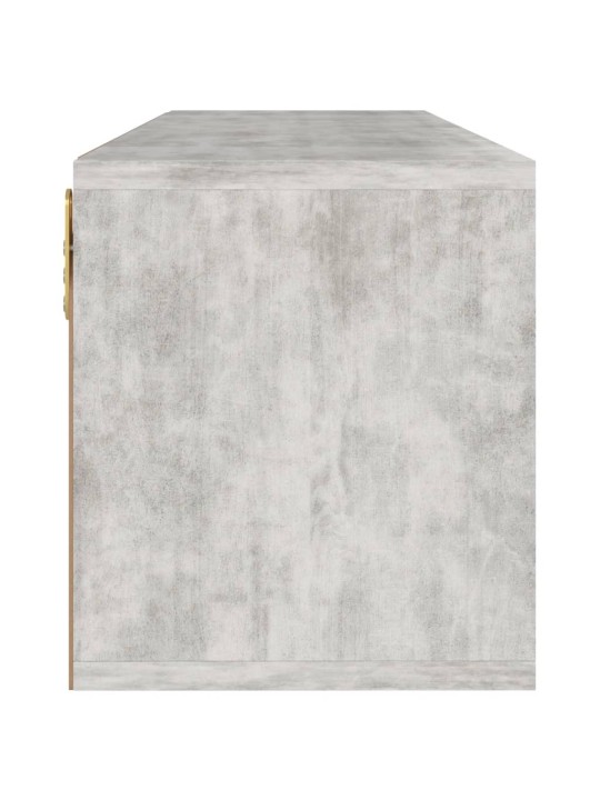 Tv skapītis, 88,5x27,5x30,5 cm, betona krāsa, inženierijas koks