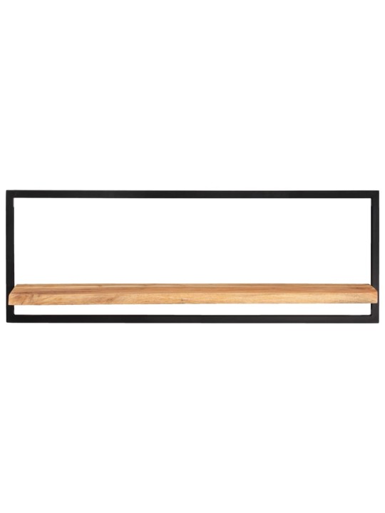 Sienas plaukti, 2 gab., 100x24x35 cm, akācijas koks, tērauds