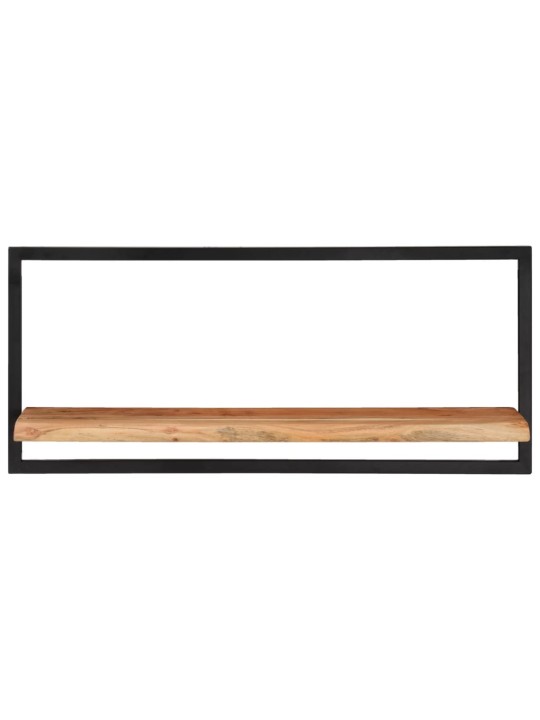 Sienas plaukti, 2 gab., 80x25x35 cm, akācijas koks, tērauds