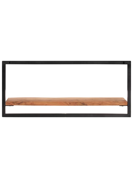 Sienas plaukti, 2 gab., 80x25x35 cm, akācijas koks, tērauds
