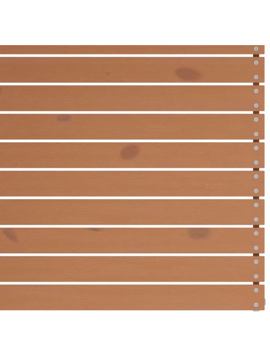 6-daļīgs dārza atpūtas mēbeļu komplekts, brūns priedes koks