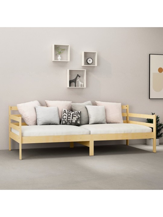 Dīvāngulta ar matraci, 90x200 cm, priedes masīvkoks