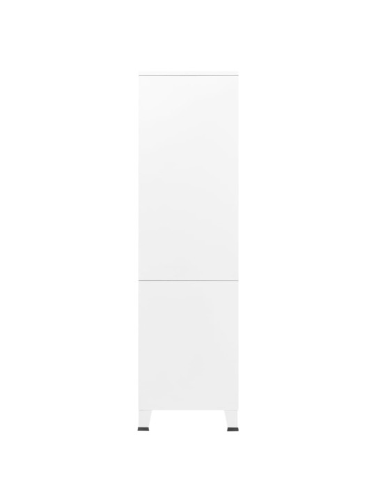 Skapis, 90x50x180 cm, metāls, balts