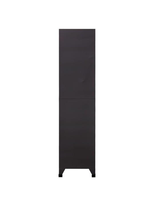 Ģērbtuves skapis, antracītpelēks, balts, 90x45x180 cm, tērauds
