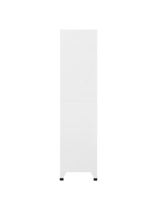 Ģērbtuves skapis, balts, 90x45x180 cm, tērauds