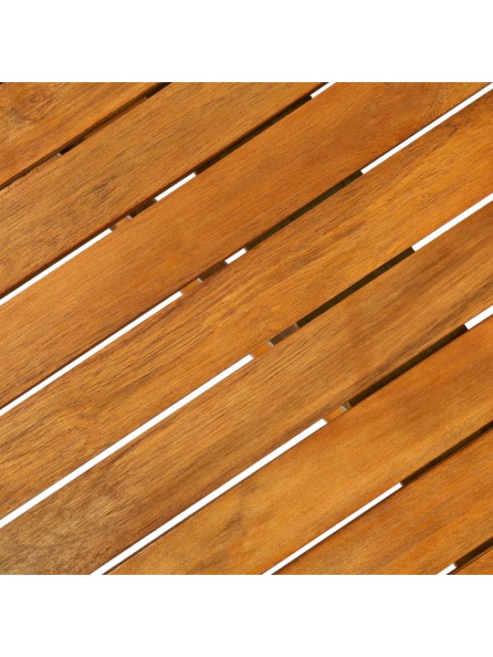 11-daļīgs dārza mēbeļu komplekts 220x90x75cm akācijas masīvkoks