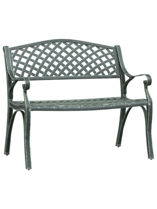 Dārza sols, 102 cm, liets alumīnijs, zaļš