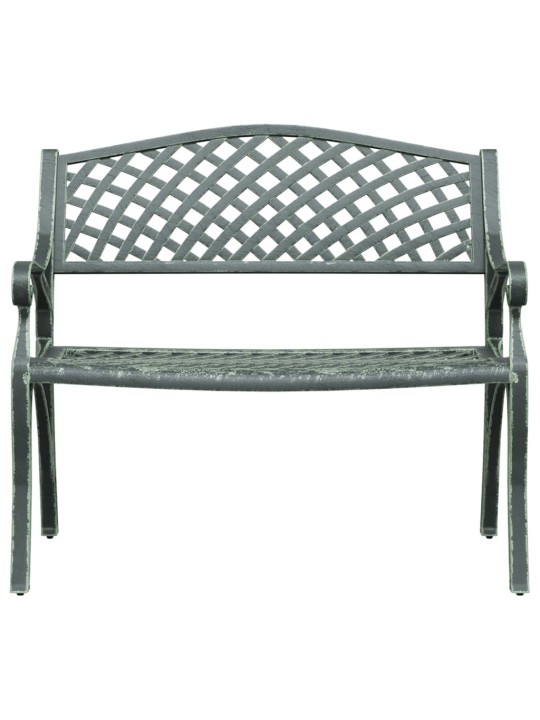 Dārza sols, 102 cm, liets alumīnijs, zaļš