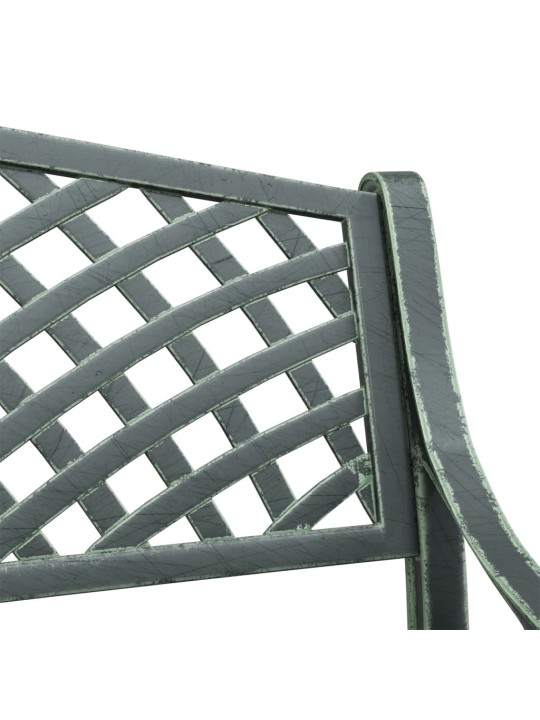 Dārza sols, 102 cm, liets alumīnijs, zaļš