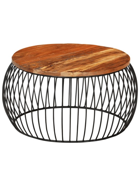 Kafijas galdiņš, ø68 cm, pārstrādāts masīvkoks