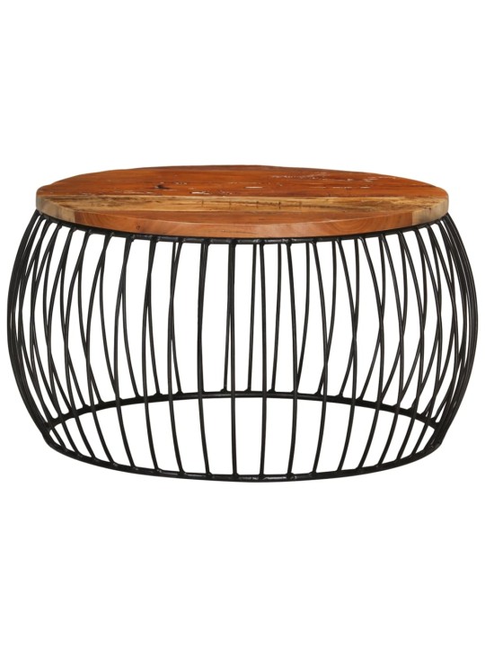 Kafijas galdiņš, ø68 cm, pārstrādāts masīvkoks