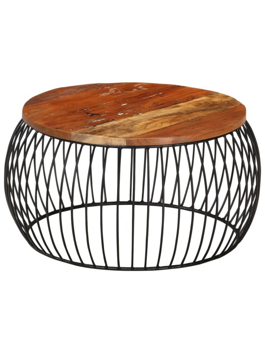 Kafijas galdiņš, ø68 cm, pārstrādāts masīvkoks