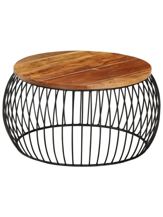 Kafijas galdiņš, ø68 cm, pārstrādāts masīvkoks