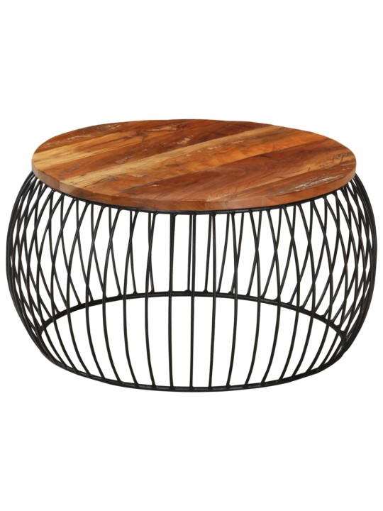 Kafijas galdiņš, ø68 cm, pārstrādāts masīvkoks