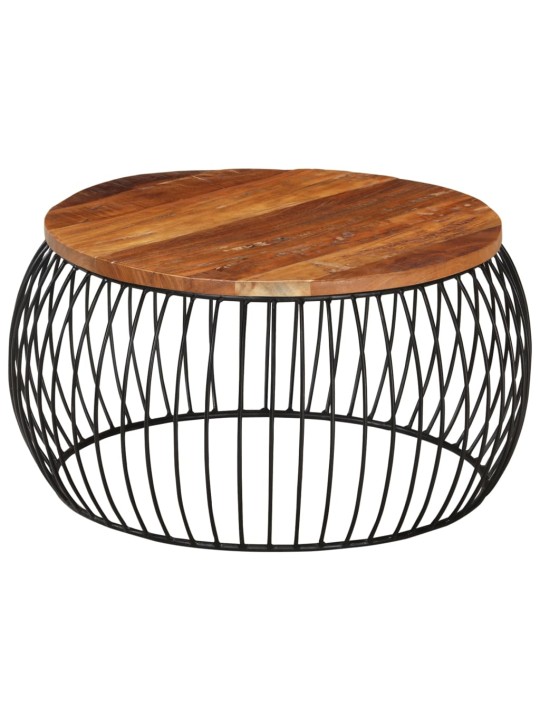 Kafijas galdiņš, ø68 cm, pārstrādāts masīvkoks
