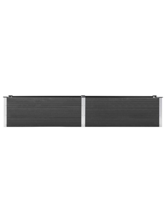 Augstā puķu kaste, 200x50x54 cm, pelēks wpc