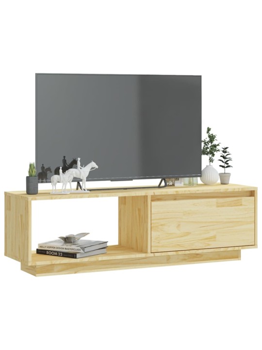 Tv skapītis, 110x30x33,5 cm, priedes masīvkoks