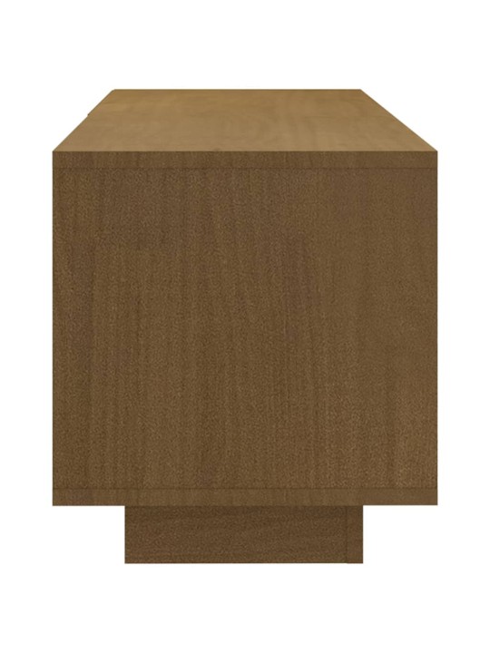 Tv skapītis, medus brūns, 110x30x33,5 cm, priedes masīvkoks