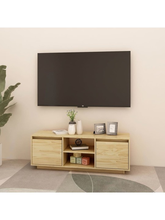 Tv skapītis, 110x30x40 cm, priedes masīvkoks