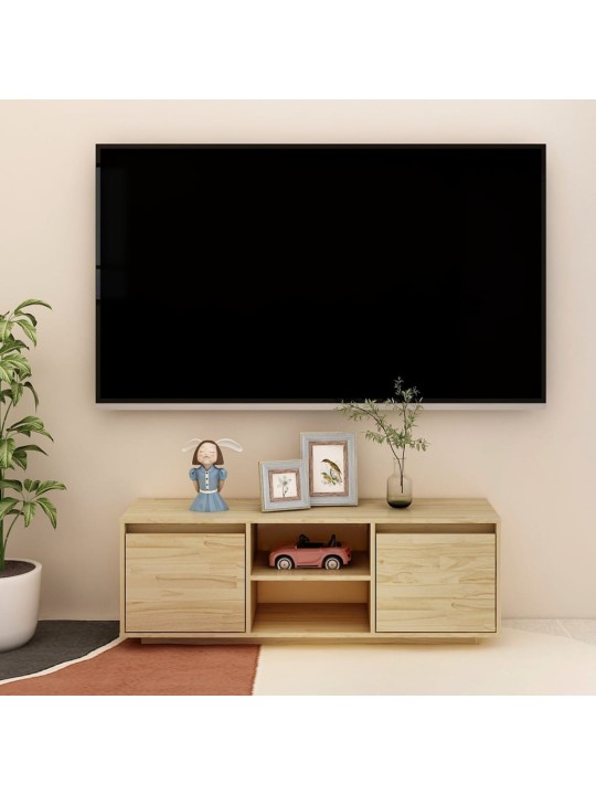 Tv skapītis, 110x30x40 cm, priedes masīvkoks