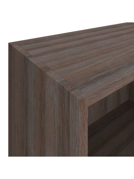 Grāmatu plaukts, 60x31x78 cm, skaidu plātne, pelēks, ozolkoka