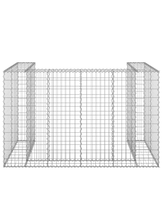 Gabions atkritumu tvertnēm, cinkots tērauds, 180x100x110 cm