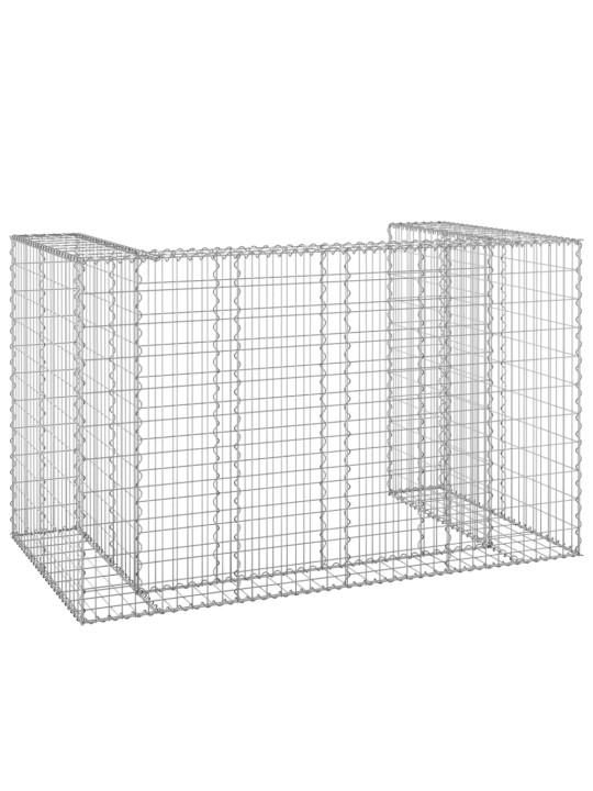 Gabions atkritumu tvertnēm, cinkots tērauds, 180x100x110 cm