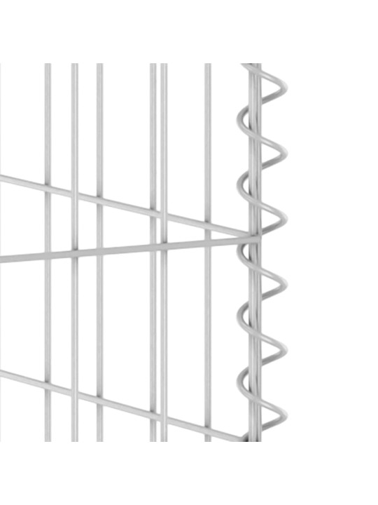 Gabions atkritumu tvertnēm, cinkots tērauds, 180x100x110 cm