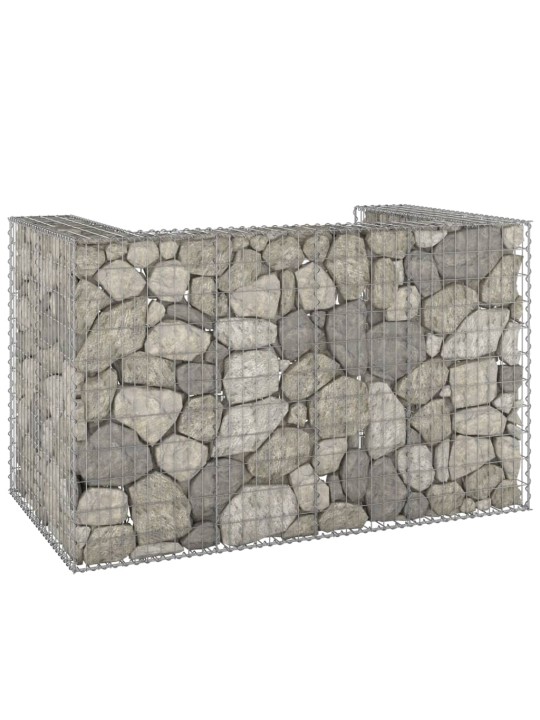 Gabions atkritumu tvertnēm, cinkots tērauds, 180x100x110 cm