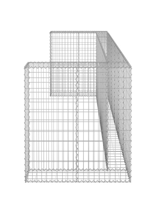 Gabions atkritumu tvertnēm, cinkots tērauds, 325x100x110 cm