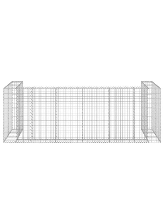 Gabions atkritumu tvertnēm, cinkots tērauds, 325x100x110 cm