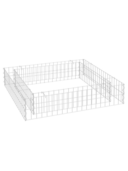 Gabions, augstā puķu kaste, cinkots tērauds, 100x100x20 cm