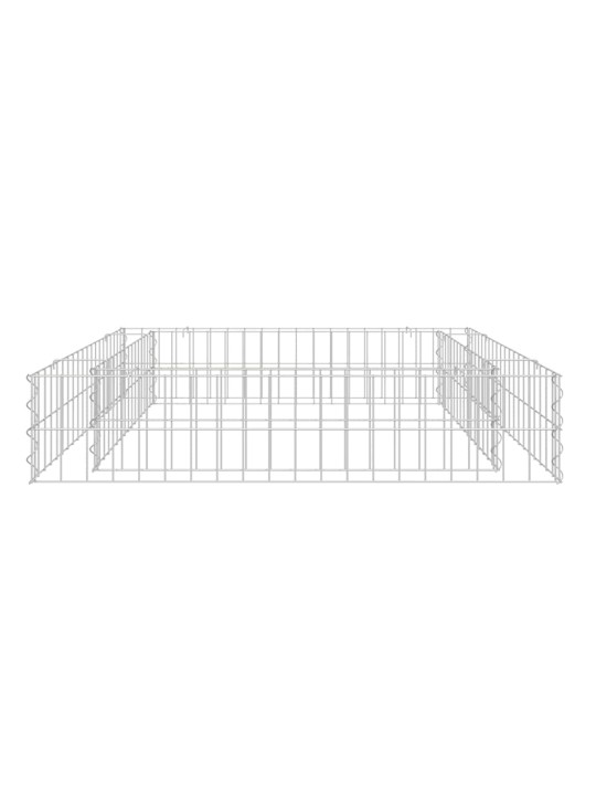 Gabions, augstā puķu kaste, cinkots tērauds, 100x100x20 cm