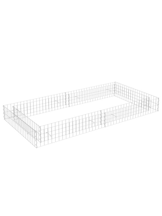 Gabions, augstā puķu kaste, cinkots tērauds, 200x100x20 cm