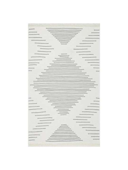 Paklājs, tumši pelēks, 120x180 cm, kokvilna